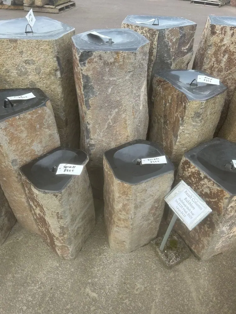 Basalt Bubbler Column with Dish/Polished top - NEW!, photo 3