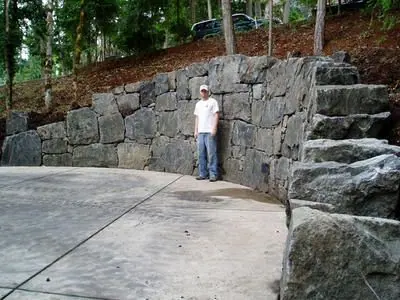Awesome drystack wall by Scenery Inc.