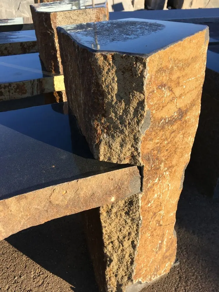 Black Basalt Double Arm Benches, photo 2