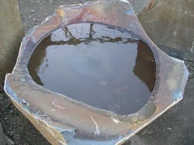 This big bowl is 40" across and weighs 1500 lbs!