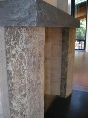 Larry Hunts Architect - Black Granite Mantle