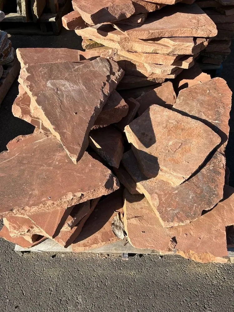 Cherokee Red Stepstone and Flagstone
