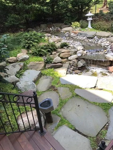another view of Lynelle's garden basin & Hokkeji