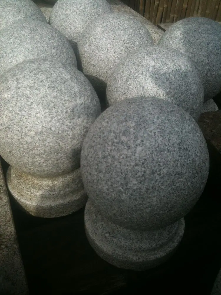Sphere finials 6" x 9" tall