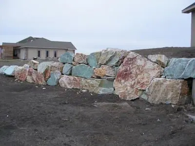 Drystack Boulder Wall