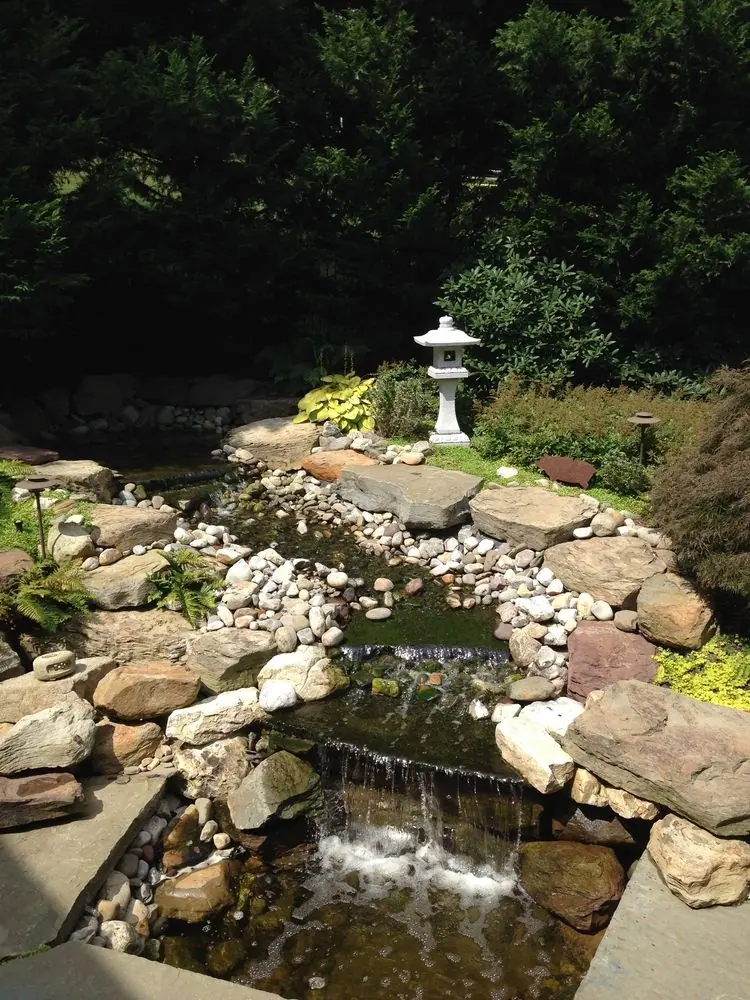 Streamside Hokkeji in the Massey garden
