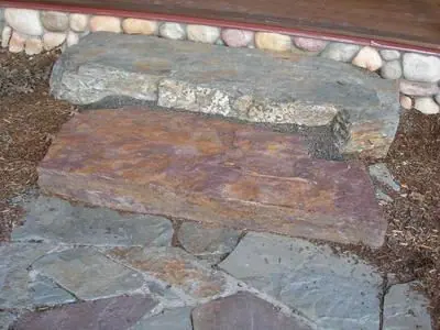 Slabby Boulder Steps - Jacobs Residence