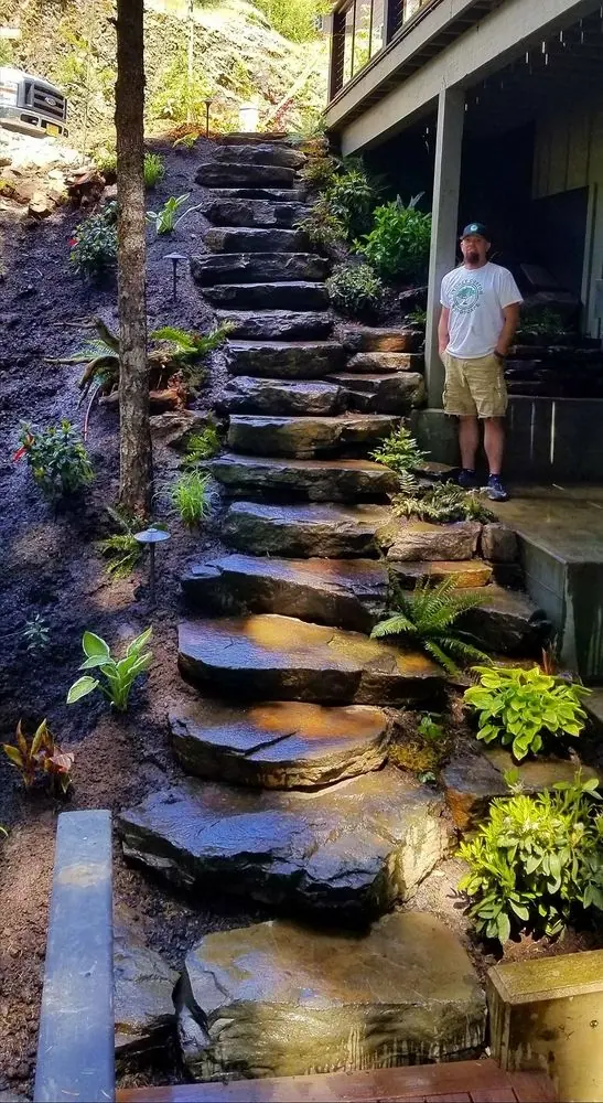 Stairway by Storey Landscapes