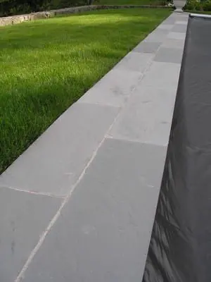 Blue-blue pool coping