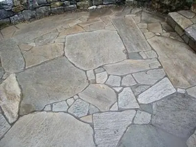 Gold Rush Quartzite Patio by Kaiser Stoneworks