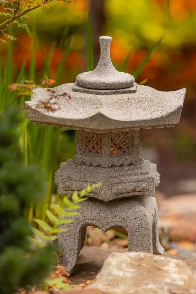 in the garden of Kent Burgess