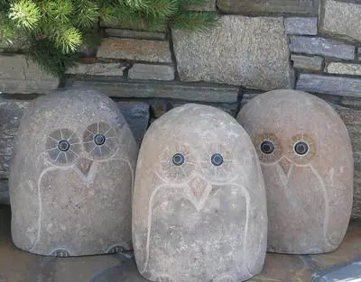 Stone Owls, Shore Birds & Dragonflies