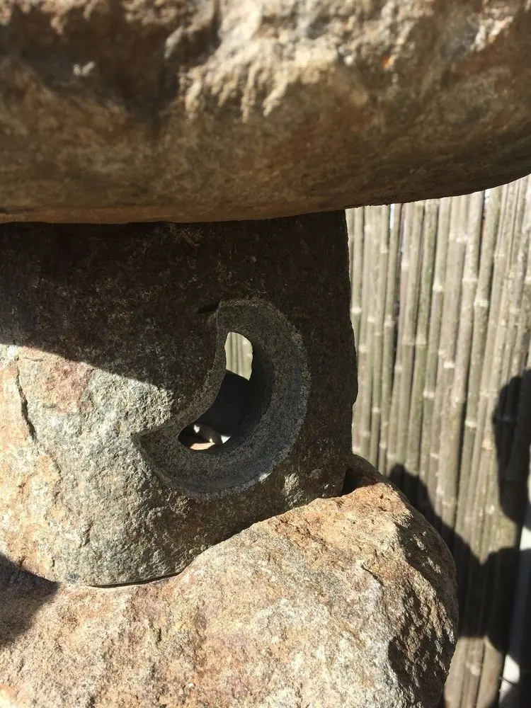 Crescent moon window on side